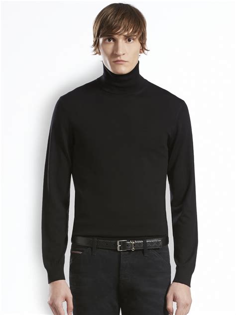 mens black gucci cardigan|Gucci turtleneck men.